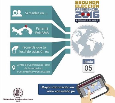 Conozca los centros de votación para los peruanos residentes en Panamá