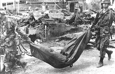 Los muertos de la invasión