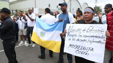 Manifestantes cerraron vías en Colón