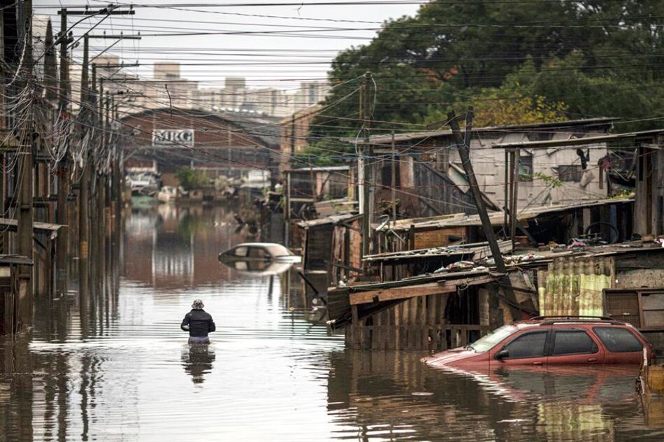 Los nuevos temporales agravan las inundaciones en el sur de Brasil, pero no dejan víctimas