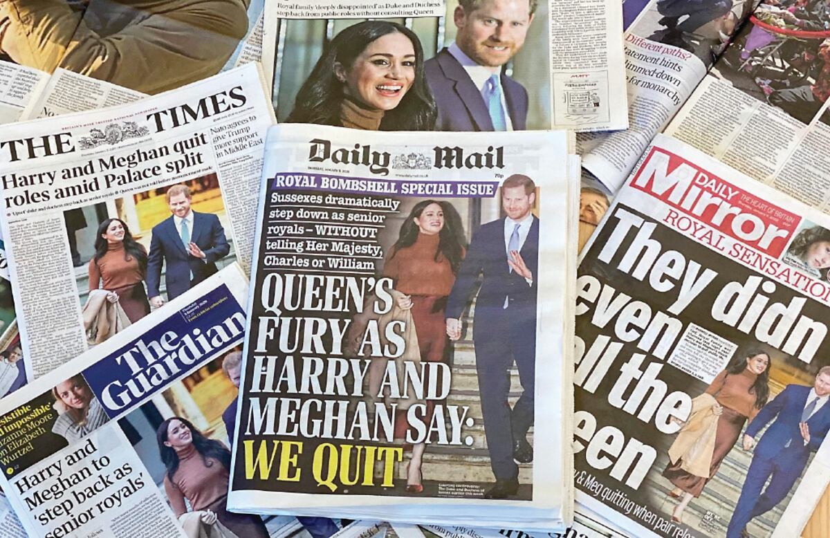 El tema de la duquesa y el príncipe marcó la pauta en la prensa británica.AFP