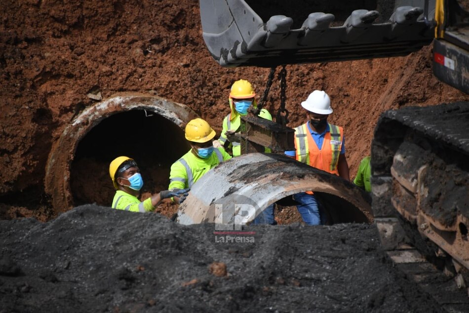 Trabajos de reparación de la vía colapsada en Arraiján reportan un 75% de avance