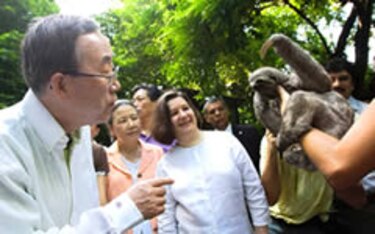 Ban Ki-moon compromete esfuerzos por Amazonas