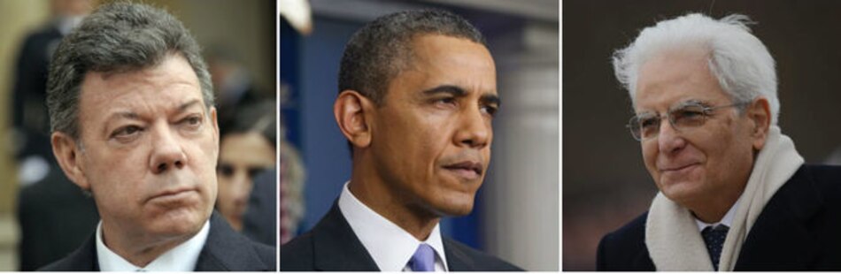 Obama recibirá a presidentes de Italia y Colombia en febrero