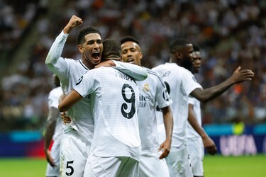 Real Madrid, campeón de la Supercopa de Europa: Vinicius deslumbra y Mbappé se estrena con gol