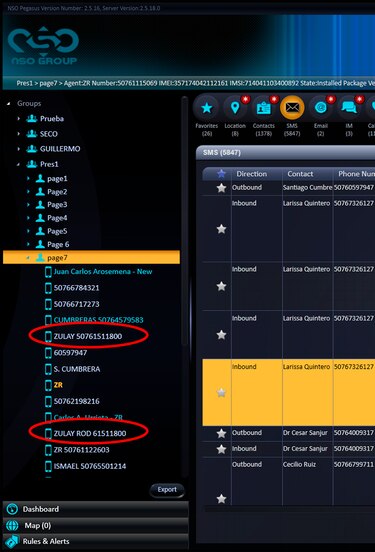 Esto es lo que Pegasus le encontró a Zulay Rodríguez