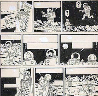 Dibujo raro de Tintin se subasta por monto récord