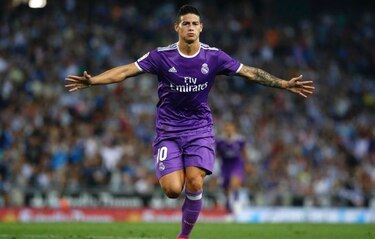 Real Madrid gana con James Rodríguez de protagonista