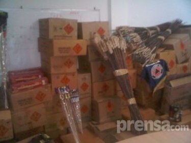 Decomisan al menos 50 cajas de juegos pirotécnicos en Chiriquí