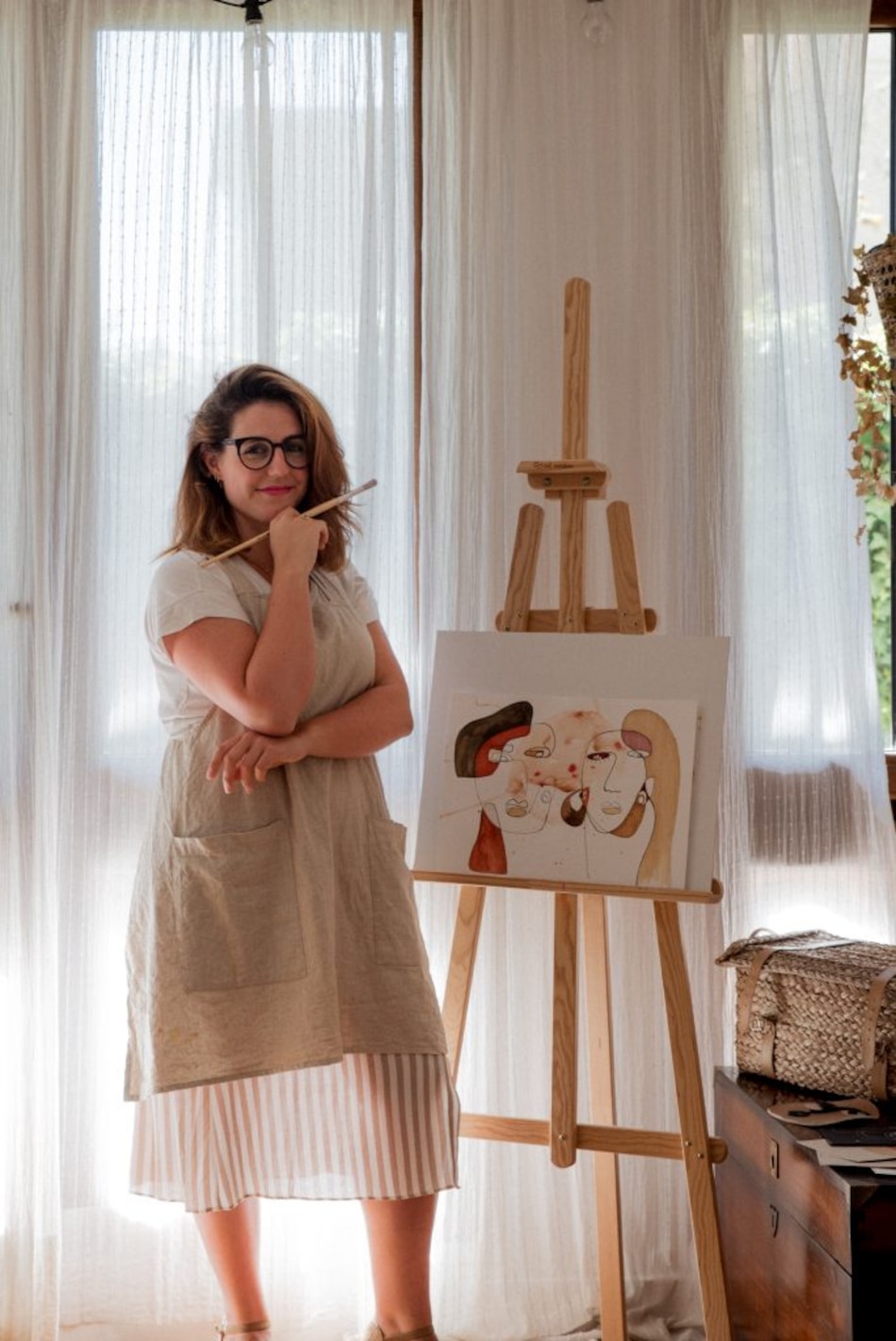 Brunelda, la española que fluye con acuarela, expone en París