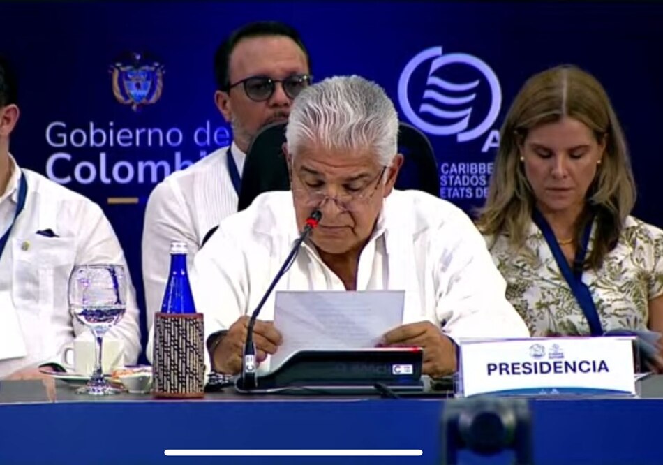 Panamá asume presidencia de la Asociación de Estados del Caribe y Mulino posiciona al Canal en la agenda