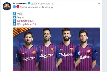 Messi, el nuevo capitán titular del Barcelona