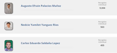 Estas son las listas de la coalición Vamos en los circuitos plurinominales