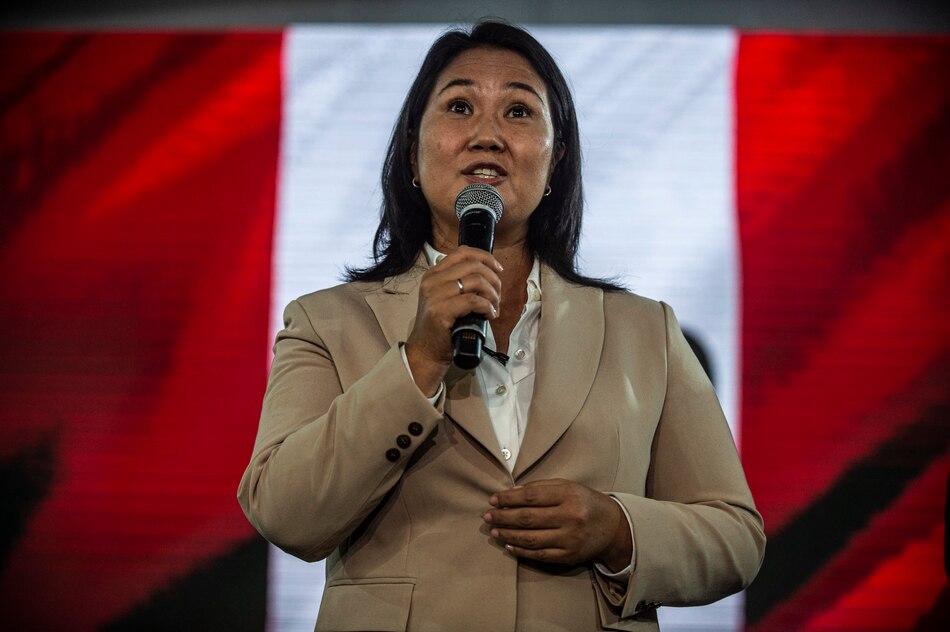 Keiko Fujimori insiste en que hubo ‘fraude’ en comicios en Perú