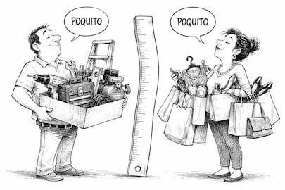 Acompañar a la esposa de compras: deporte extremo sin entrenamiento