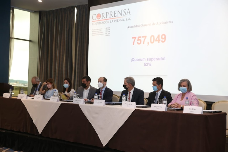 Corporación La Prensa realizó su asamblea de accionistas y ratifica lucha a favor de la libertad de expresión