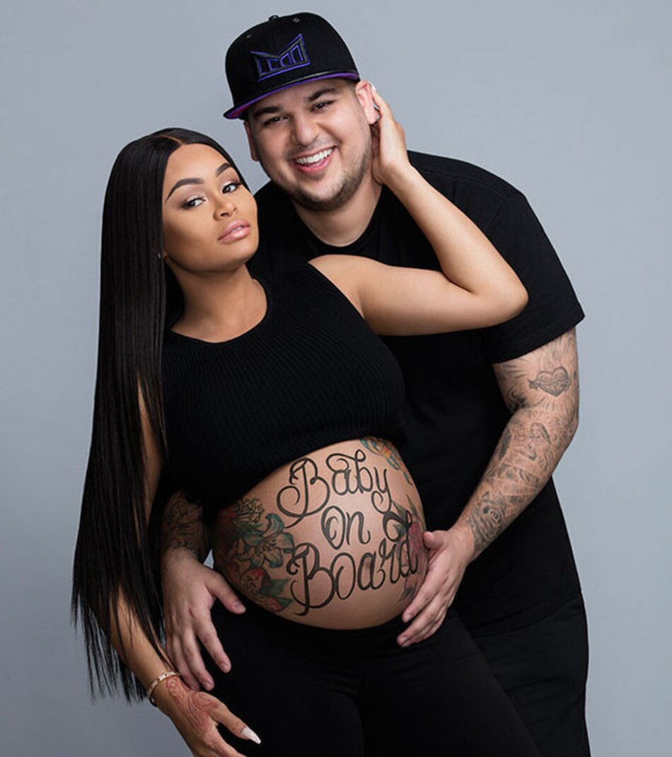 Rob Kardashian y Blac Chyna esperan una niña