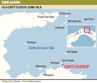 Comunidad de Cartí Sugdupu se mudará en junio antes del hundimiento de la isla