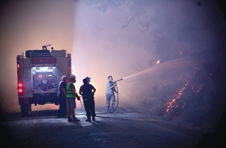 Crítica situación por incendios forestales