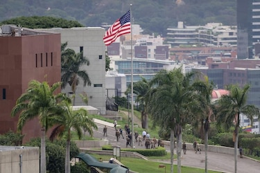 Las imágenes del ejercicio militar de EU en Caracas autorizado por el gobierno de Venezuela