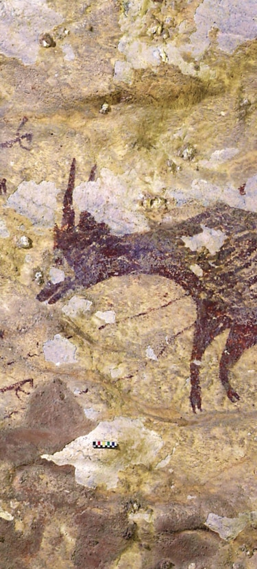 Descubren en Indonesia la obra de arte figurativo más antigua