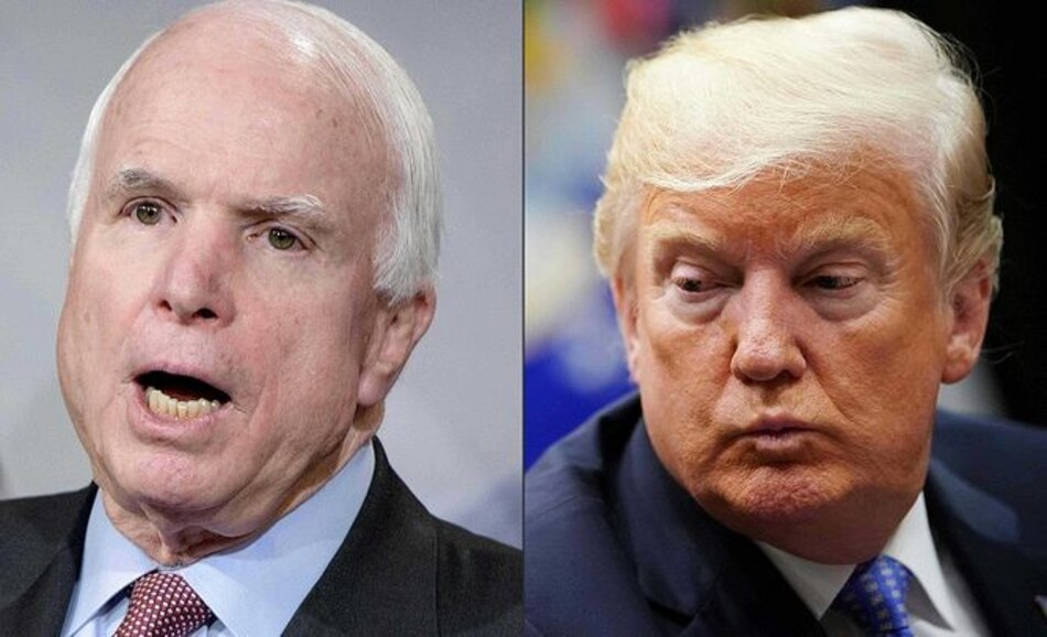 El presidente Donald Trump no asistirá al funeral de McCain