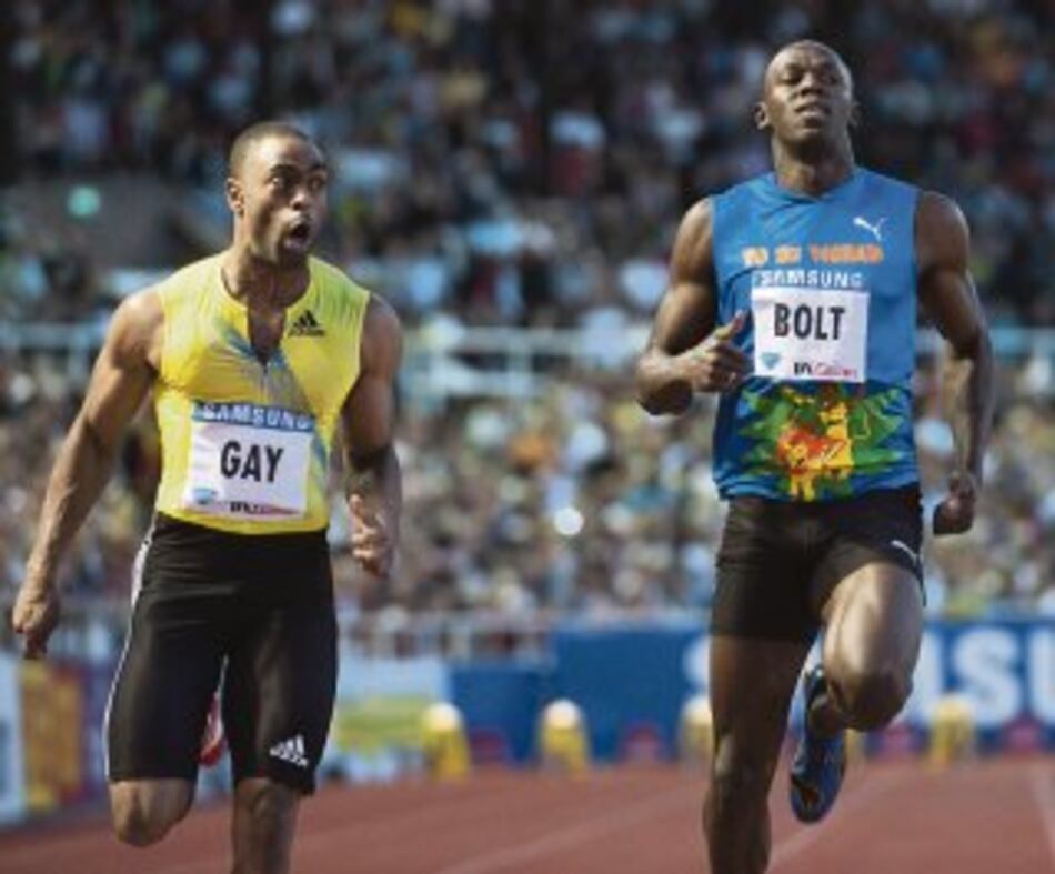 Tyson Gay vence a Bolt y lo baja a tierra