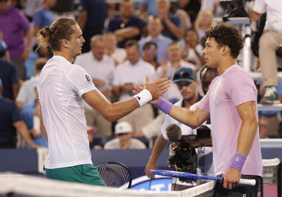 Zverev barre a Shelton y será el rival de Alcaraz en las semifinales de Cincinnati