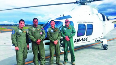 Helicóptero ambulancia llegó a Panamá