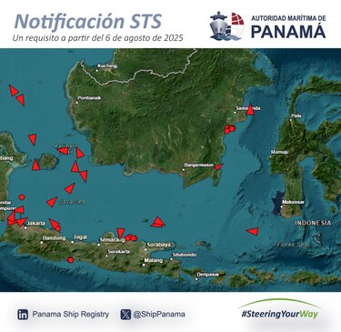 Desde agosto, los buques con bandera de Panamá deben cumplir estrictos controles para el trasbordo de hidrocarburos en alta mar