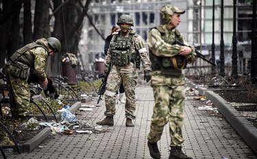 Rusia prepara un desfile militar el 9 de mayo en Mariúpol