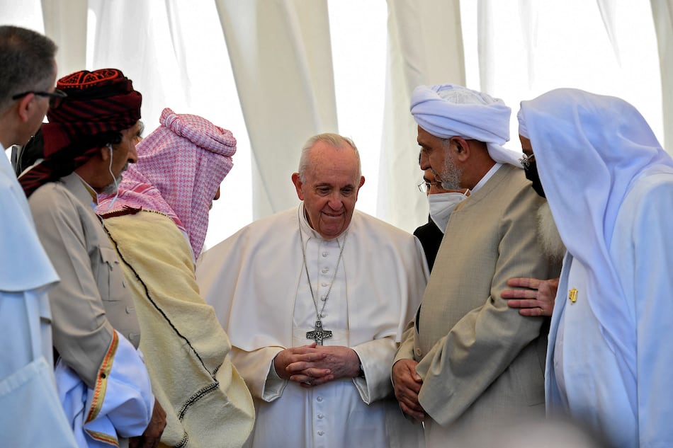El papa Francisco y el ayatolá Sistani abogan por la ‘paz’ en histórico encuentro en Irak