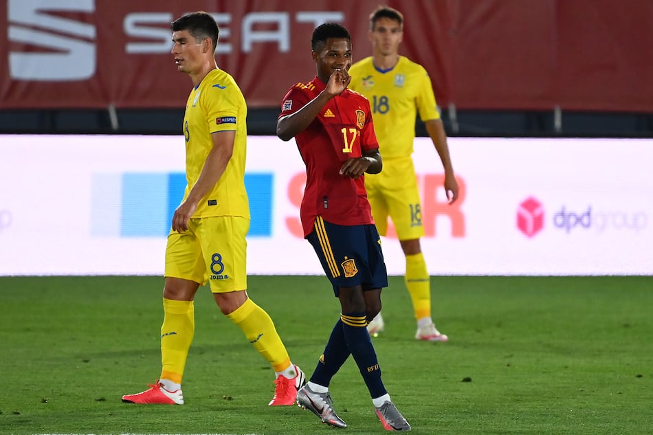 Ansu Fati se convierte en el goleador más joven de selección española