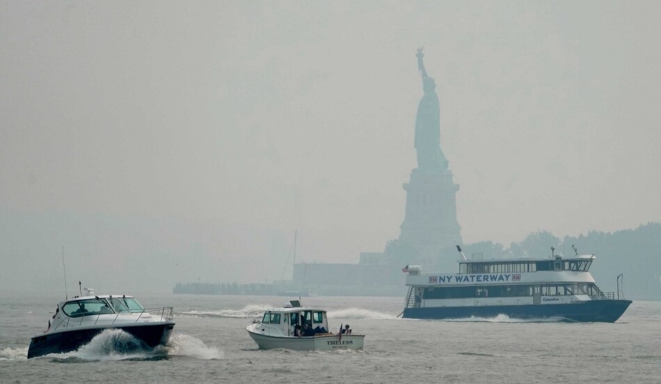 Alerta de contaminación en Nueva York por humo de incendios en el oeste