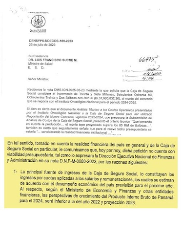 CSS no paga todos los fondos que se destinan a la atención de los asegurados en el ION