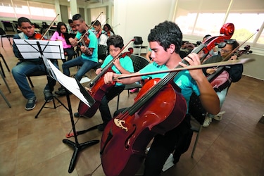 Campamento entre instrumentos