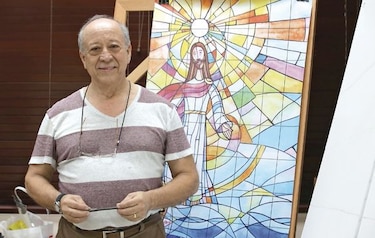 Mural alusivo de la JMJ empieza a tomar forma