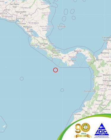 Sismo de magnitud 4.2 sacude el sur de Coiba y activa réplicas en el occidente panameño