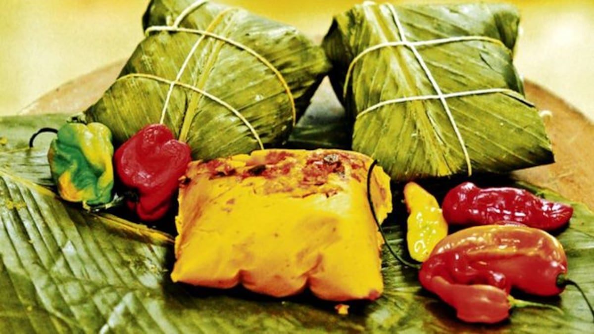 Tamal con toques de aquí y allá