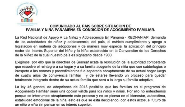 Senniaf finalmente acata fallo de jueza que ordena reintegro de una menor