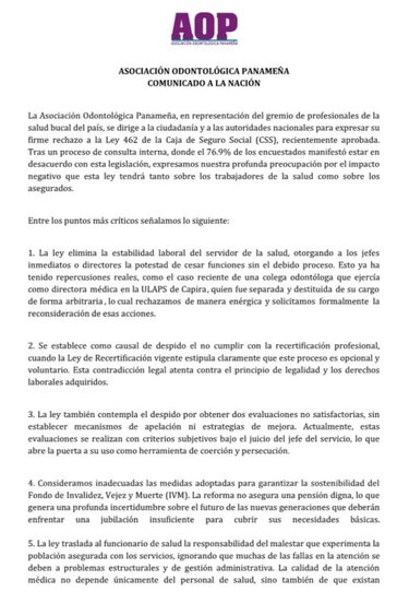 Odontólogos denuncian despidos, mientras que la CSS desmiente estas acciones