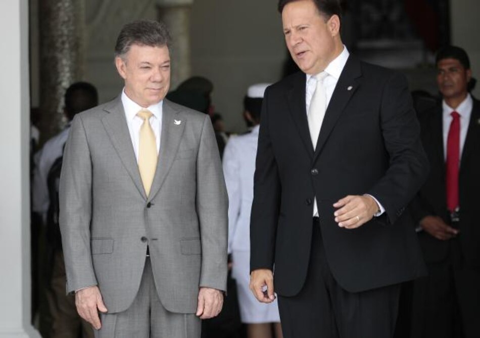 Juan Manuel Santos en Panamá