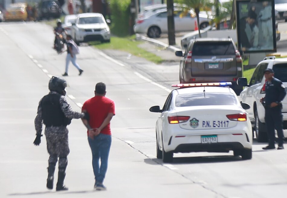 Uno de los capturados en la vía Ricardo J. Alfaro quedará detenido de forma provisional