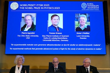 Nobel de Física para Agostini, Krausz y L’Huillier por sus experimentos con attosegundos