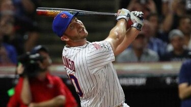 Pete Alonso, de los Mets, fue el mejor en el Derbi del Jonrón
