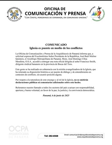 Bocas del Toro: Sindicato bananero está dispuesto a retomar el diálogo con el Gobierno