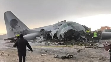 Un avión militar de carga se accidenta en la segunda ciudad más poblada de Bolivia