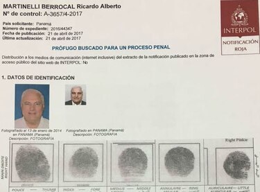 Interpol emite alerta roja para detener al expresidente Ricardo Martinelli