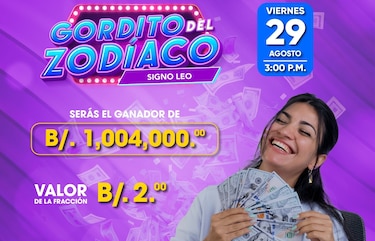Este viernes 29 de agosto juega el Gordito del Zodíaco con más de 1 millón de dólares en premios
