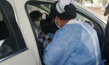 Vacunación con dosis de AstraZeneca se extiende a la región de Azuero; se aplicaron 560 dosis en el primer día